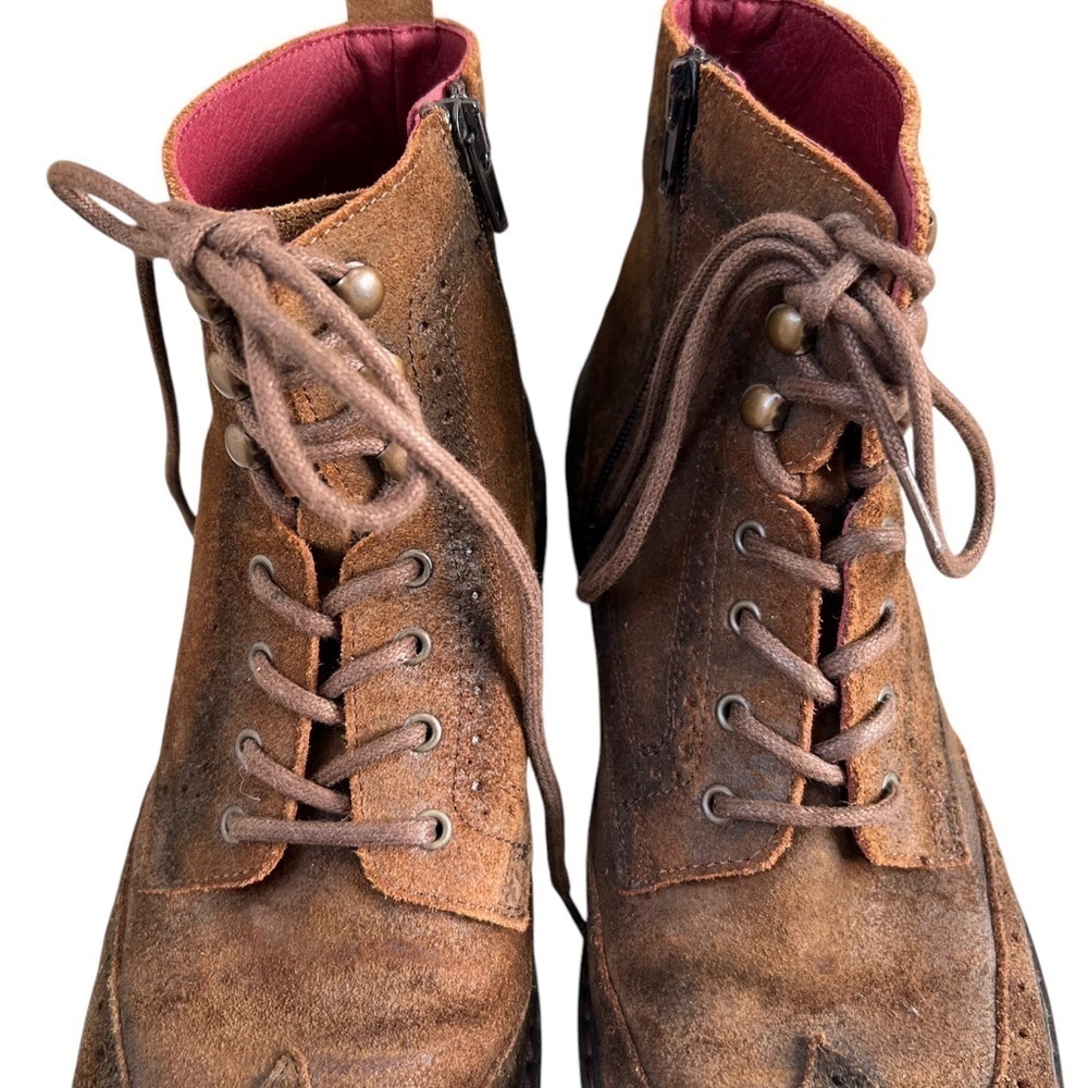 Fluchos Boots Men Sz 8 EU 41 Brown Distressed Leather Hipster Spain - Picture 6 of 11